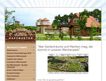 Tablet Screenshot of maerchenpark-duftgarten.de